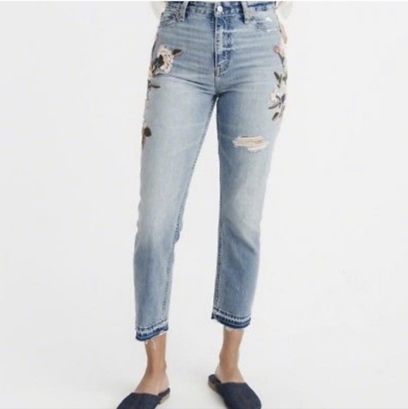 Abercrombie & Fitch Denim - Abercrombie & Fitch Light Blue High Rise Jeans